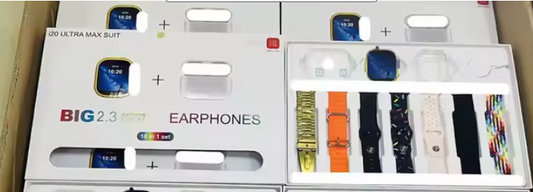 Montre Connectée I20 ULTRA 2 MAX SUIT – Coffret Cadeau avec Bracelets Interchangeables